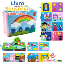 Carregar imagem no visualizador da galeria, Livro Sensorial em Feltro para bebês
