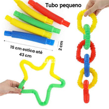 Carregar imagem no visualizador da galeria, Tubo Pop Sensorial - 36 peças 40cm
