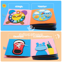 Carregar imagem no visualizador da galeria, Livro Sensorial Montessori em Feltro
