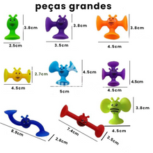 Carregar imagem no visualizador da galeria, Blocos de Silicone para Montar com Sucção - Abelhas
