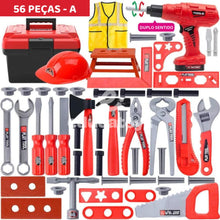 Carregar imagem no visualizador da galeria, Conjunto de Ferramentas Infantil + furadeira elétrica
