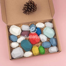 Carregar imagem no visualizador da galeria, Pedras de Madeira Montessori
