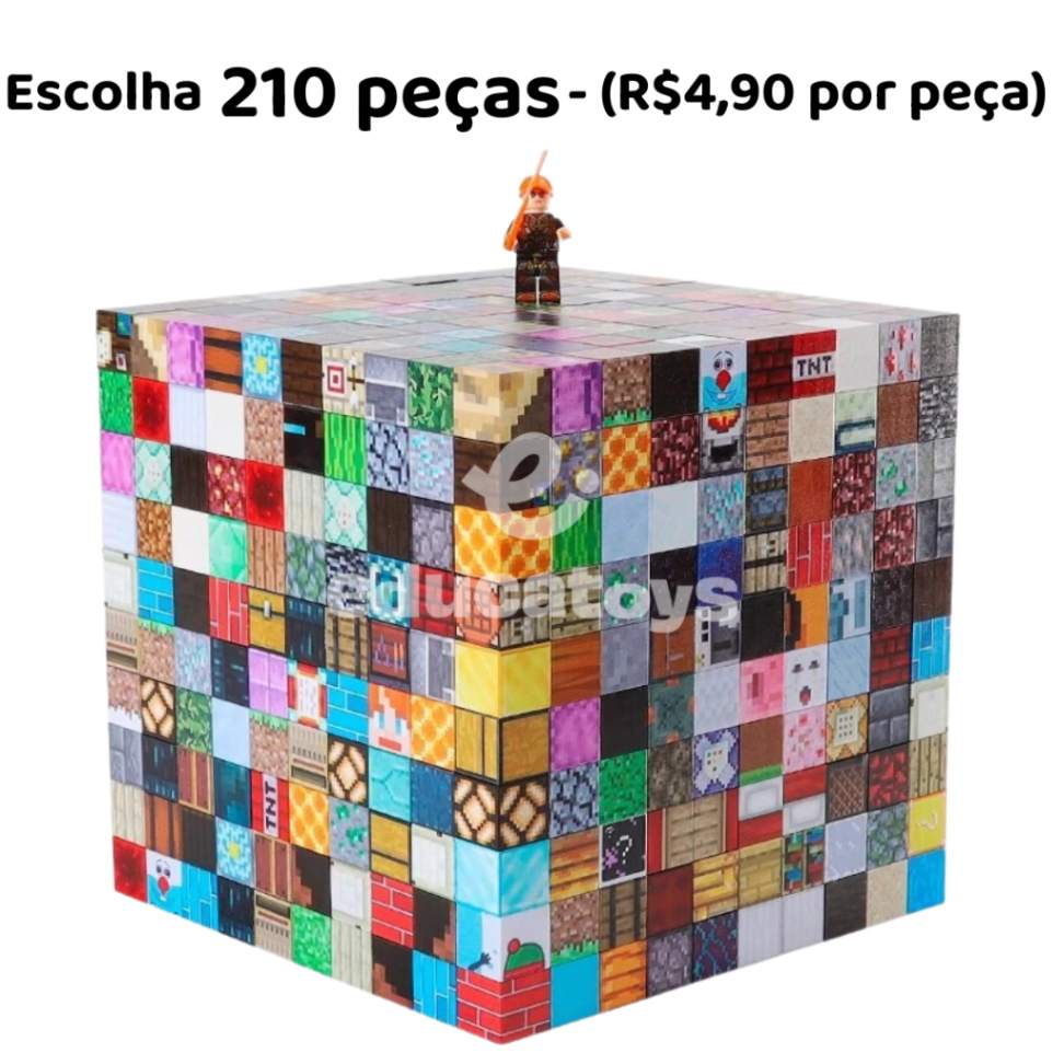Monte seu Kit de Blocos de Construção Magnética Magnecraft - Escolha suas peças!