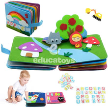 Carregar imagem no visualizador da galeria, Livro Sensorial em Feltro para bebês
