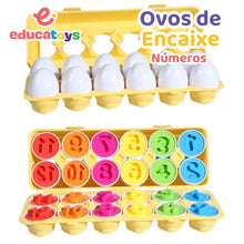 Carregar imagem no visualizador da galeria, Ovos de Encaixe - Formas, Frutas e Dinossauros
