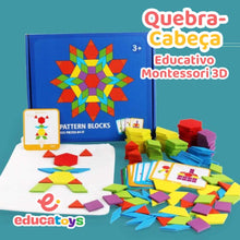 Carregar imagem no visualizador da galeria, Quebra-Cabeça Educativo Montessori 3D
