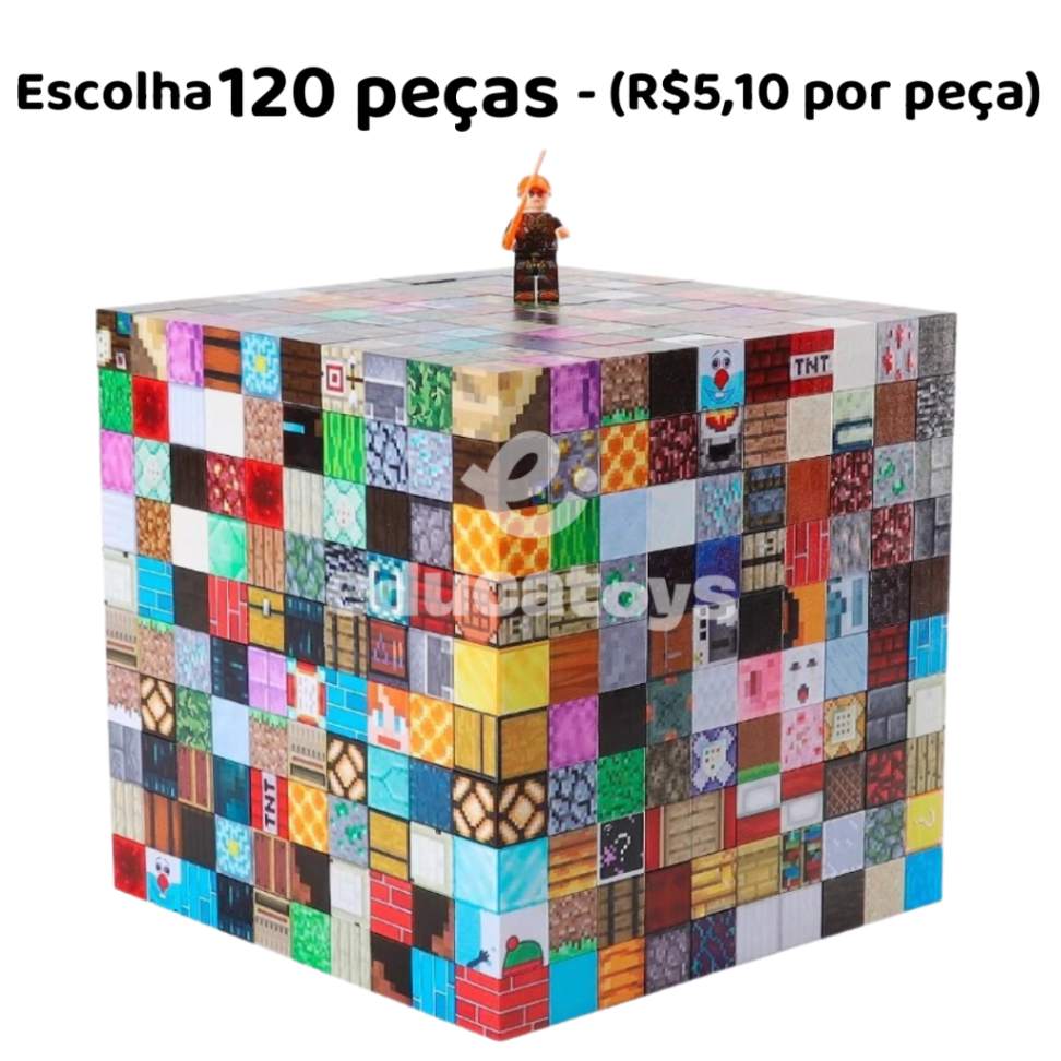 Monte seu Kit de Blocos de Construção Magnética Magnecraft - Escolha suas peças!